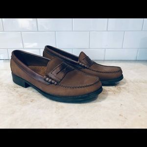 Leather loafers